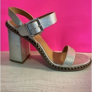 Marc by Marc Jacobs, Women size 8 metallic color chunky heels.
